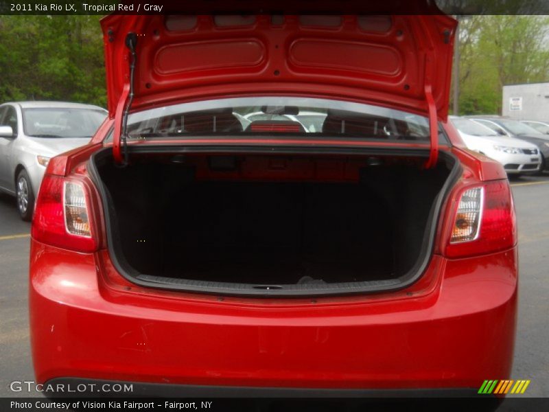 Tropical Red / Gray 2011 Kia Rio LX