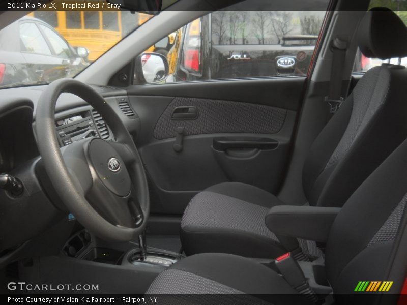 Tropical Red / Gray 2011 Kia Rio LX