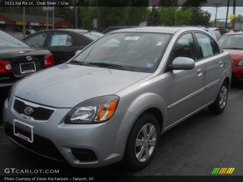 Clear Silver / Gray 2011 Kia Rio LX