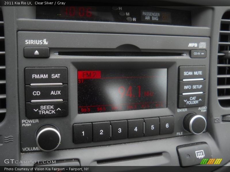 Clear Silver / Gray 2011 Kia Rio LX