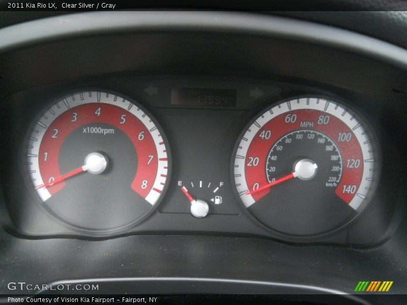 Clear Silver / Gray 2011 Kia Rio LX