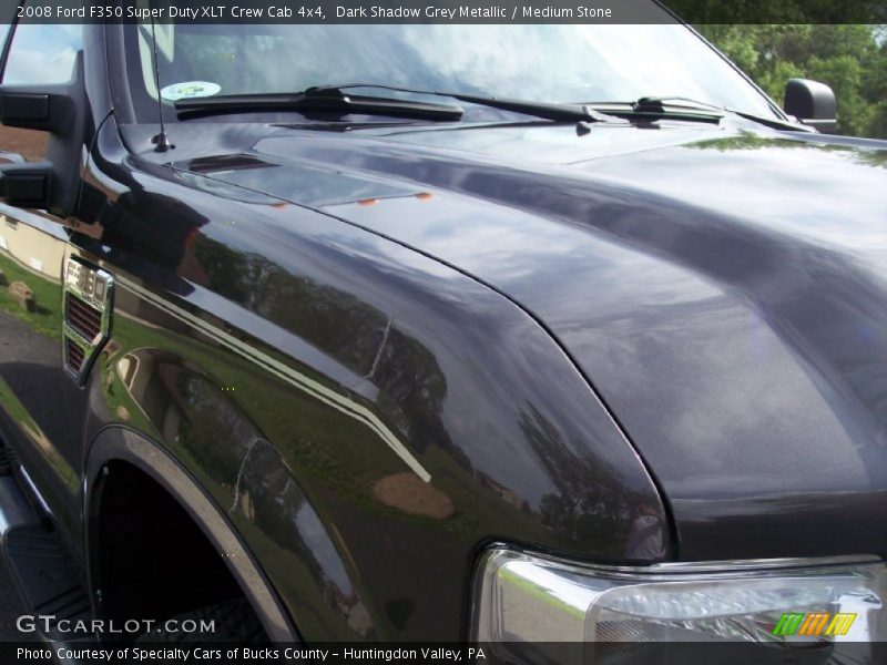 Dark Shadow Grey Metallic / Medium Stone 2008 Ford F350 Super Duty XLT Crew Cab 4x4