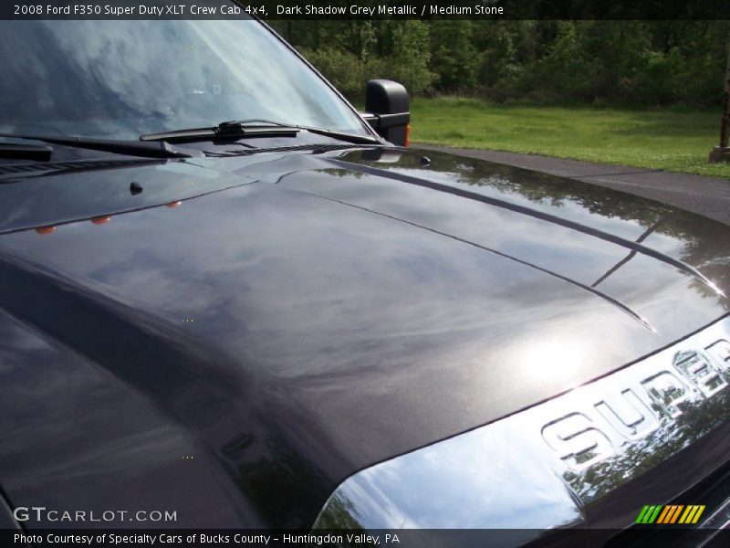 Dark Shadow Grey Metallic / Medium Stone 2008 Ford F350 Super Duty XLT Crew Cab 4x4
