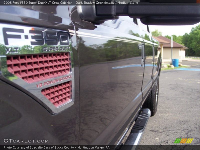 Dark Shadow Grey Metallic / Medium Stone 2008 Ford F350 Super Duty XLT Crew Cab 4x4