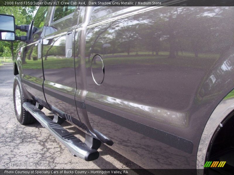 Dark Shadow Grey Metallic / Medium Stone 2008 Ford F350 Super Duty XLT Crew Cab 4x4