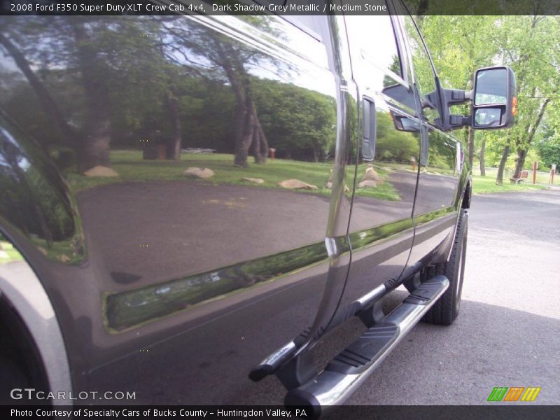 Dark Shadow Grey Metallic / Medium Stone 2008 Ford F350 Super Duty XLT Crew Cab 4x4