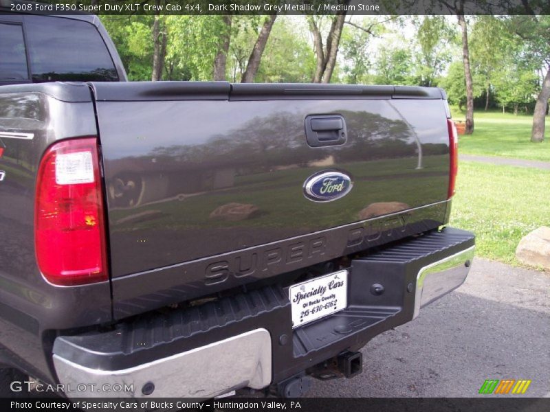 Dark Shadow Grey Metallic / Medium Stone 2008 Ford F350 Super Duty XLT Crew Cab 4x4