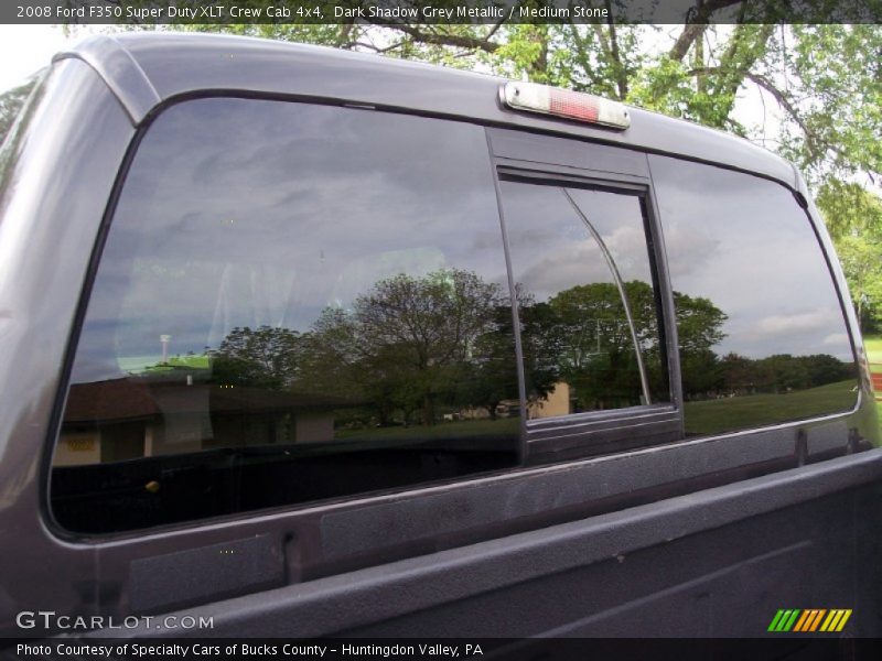 Dark Shadow Grey Metallic / Medium Stone 2008 Ford F350 Super Duty XLT Crew Cab 4x4