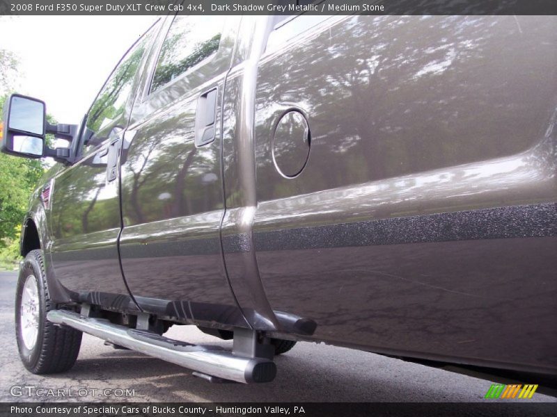 Dark Shadow Grey Metallic / Medium Stone 2008 Ford F350 Super Duty XLT Crew Cab 4x4