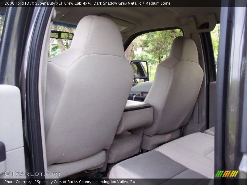 Dark Shadow Grey Metallic / Medium Stone 2008 Ford F350 Super Duty XLT Crew Cab 4x4