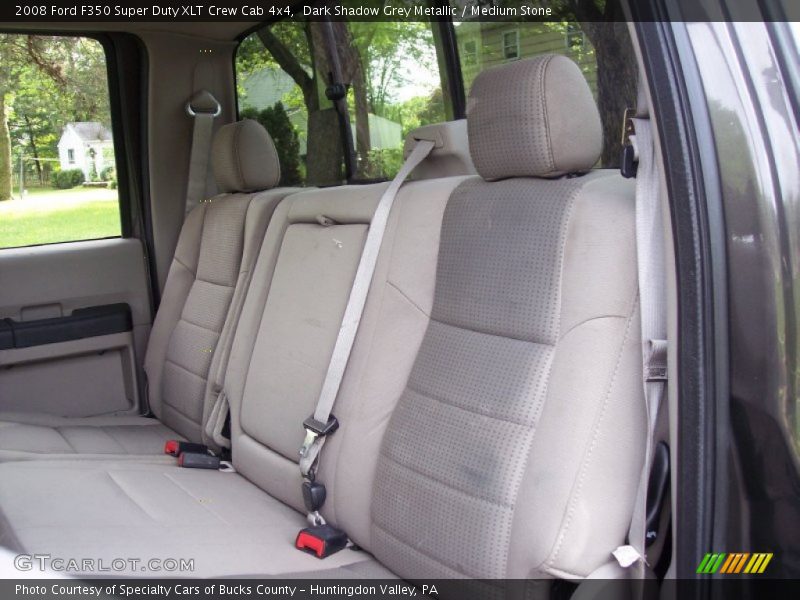 Dark Shadow Grey Metallic / Medium Stone 2008 Ford F350 Super Duty XLT Crew Cab 4x4