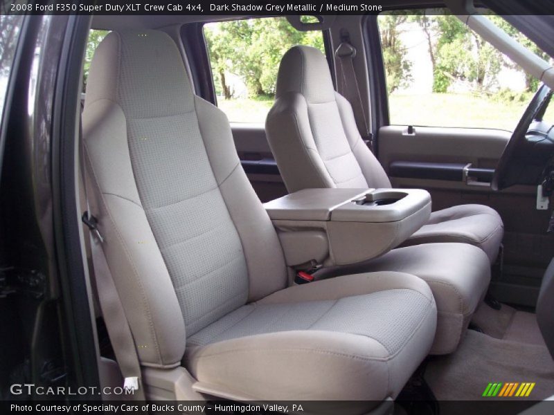 Dark Shadow Grey Metallic / Medium Stone 2008 Ford F350 Super Duty XLT Crew Cab 4x4
