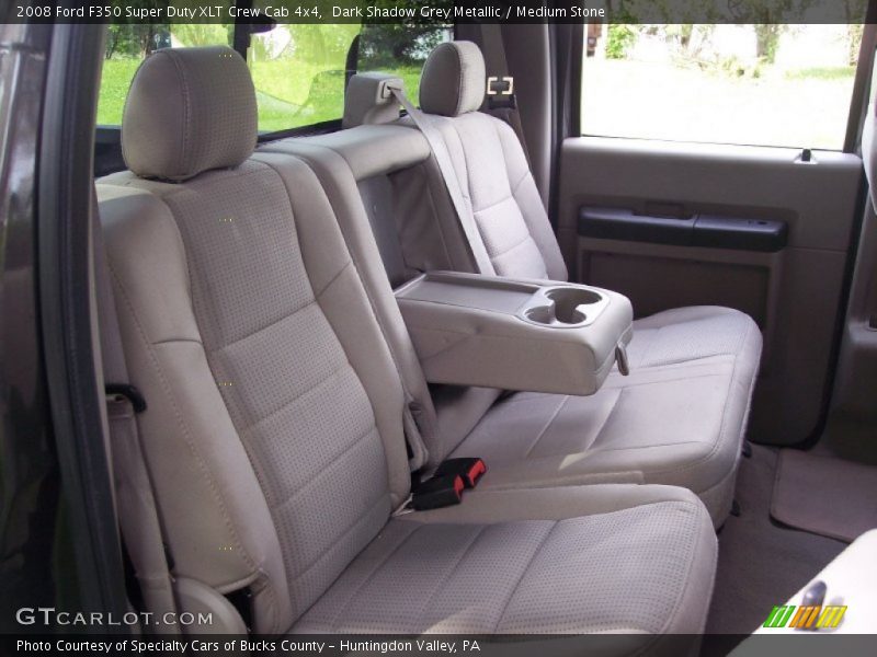 Dark Shadow Grey Metallic / Medium Stone 2008 Ford F350 Super Duty XLT Crew Cab 4x4