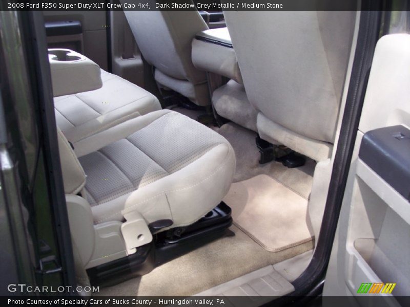 Dark Shadow Grey Metallic / Medium Stone 2008 Ford F350 Super Duty XLT Crew Cab 4x4