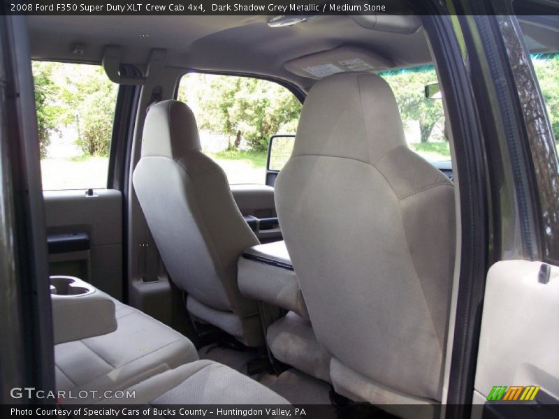 Dark Shadow Grey Metallic / Medium Stone 2008 Ford F350 Super Duty XLT Crew Cab 4x4