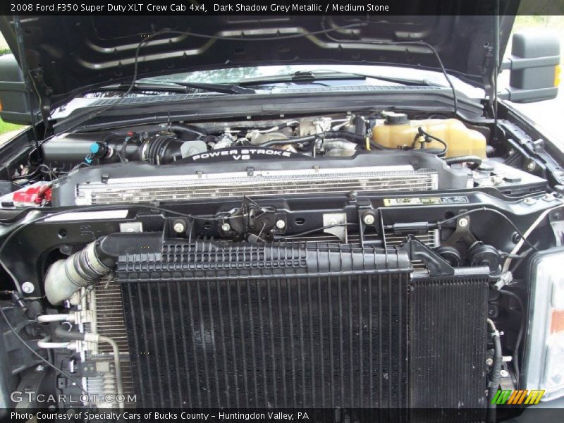 Dark Shadow Grey Metallic / Medium Stone 2008 Ford F350 Super Duty XLT Crew Cab 4x4