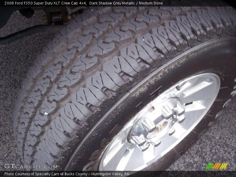 Dark Shadow Grey Metallic / Medium Stone 2008 Ford F350 Super Duty XLT Crew Cab 4x4