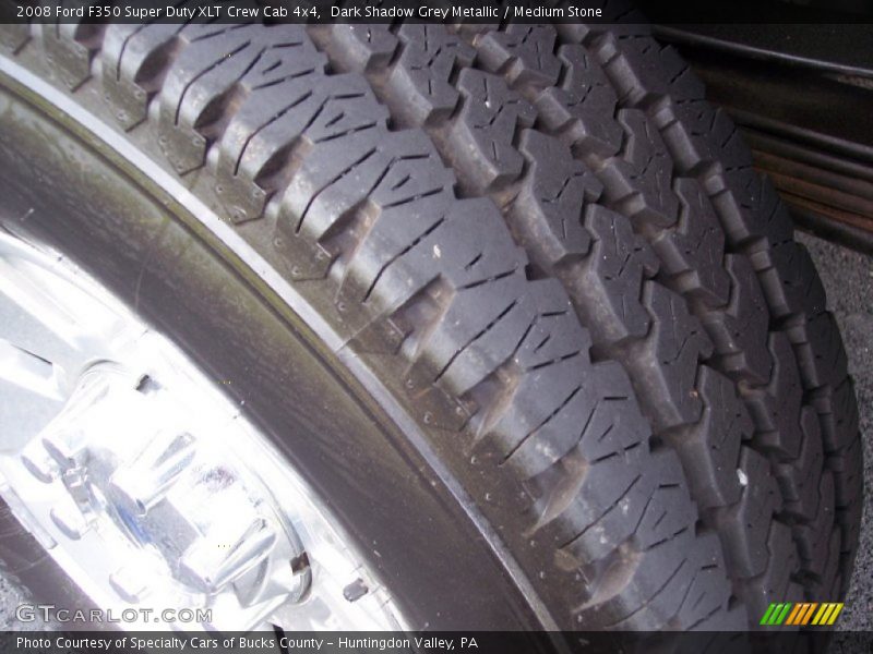 Dark Shadow Grey Metallic / Medium Stone 2008 Ford F350 Super Duty XLT Crew Cab 4x4