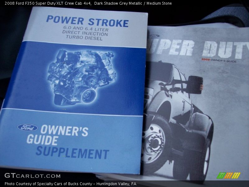 Dark Shadow Grey Metallic / Medium Stone 2008 Ford F350 Super Duty XLT Crew Cab 4x4