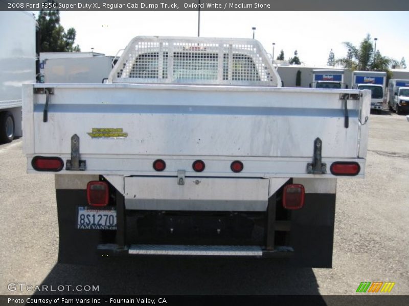 Oxford White / Medium Stone 2008 Ford F350 Super Duty XL Regular Cab Dump Truck