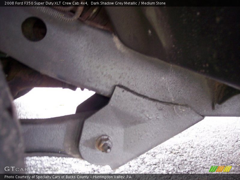 Dark Shadow Grey Metallic / Medium Stone 2008 Ford F350 Super Duty XLT Crew Cab 4x4