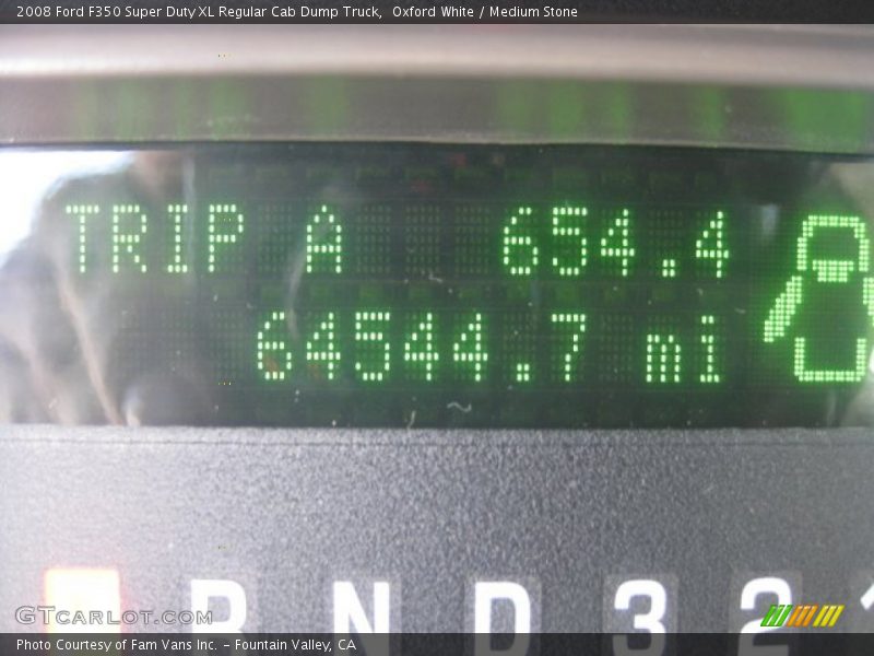 Oxford White / Medium Stone 2008 Ford F350 Super Duty XL Regular Cab Dump Truck