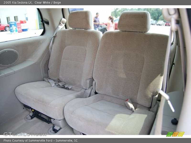 Clear White / Beige 2005 Kia Sedona LX