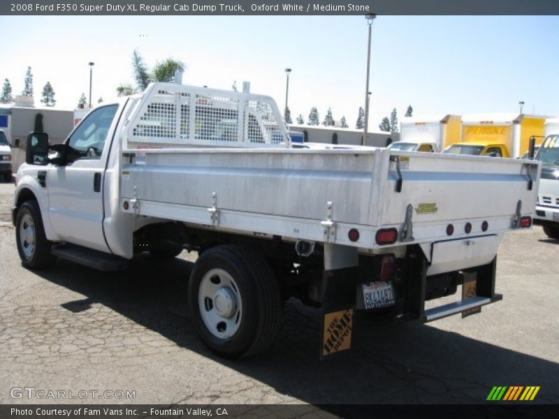  2008 F350 Super Duty XL Regular Cab Dump Truck Oxford White