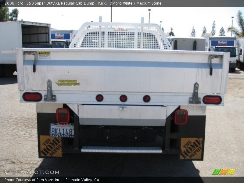  2008 F350 Super Duty XL Regular Cab Dump Truck Oxford White
