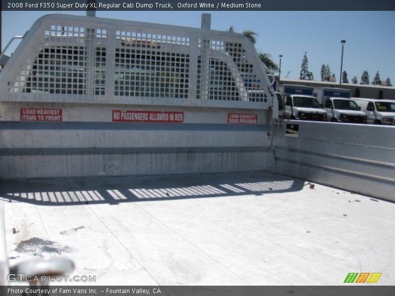  2008 F350 Super Duty XL Regular Cab Dump Truck Trunk