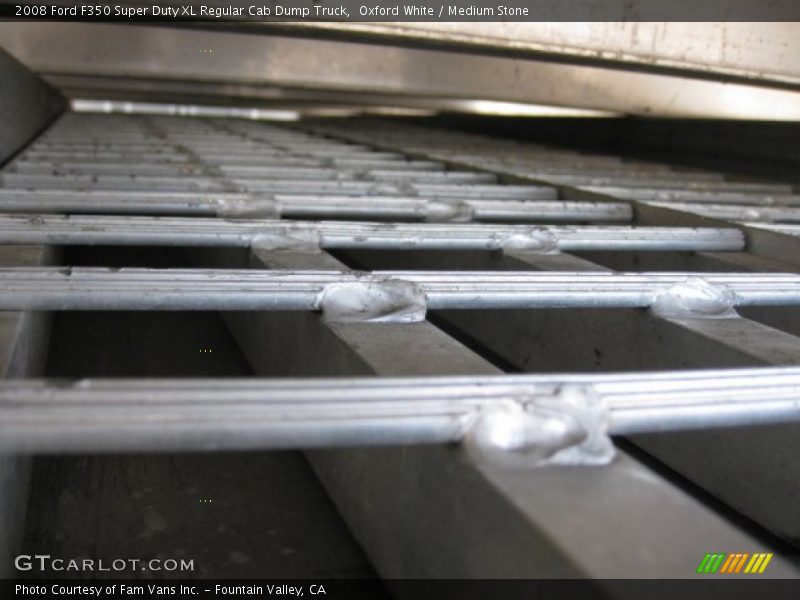 Oxford White / Medium Stone 2008 Ford F350 Super Duty XL Regular Cab Dump Truck