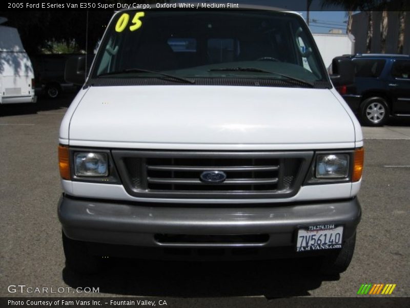 Oxford White / Medium Flint 2005 Ford E Series Van E350 Super Duty Cargo