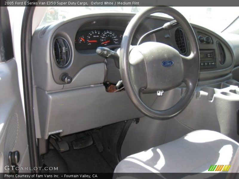 Oxford White / Medium Flint 2005 Ford E Series Van E350 Super Duty Cargo