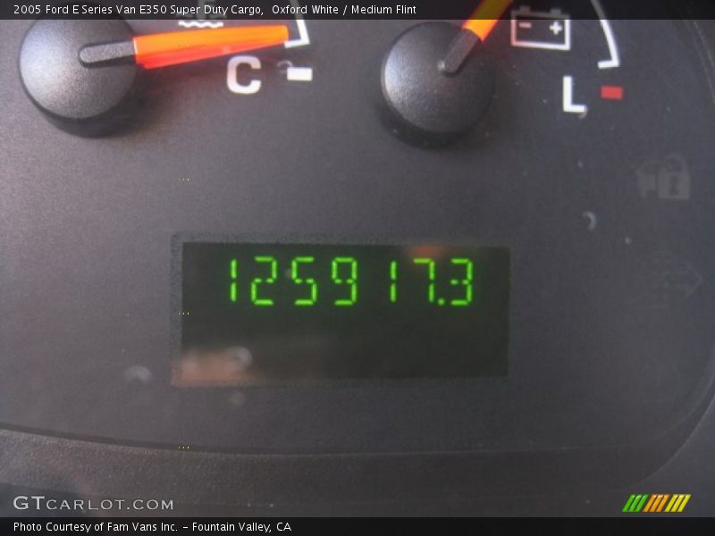 Oxford White / Medium Flint 2005 Ford E Series Van E350 Super Duty Cargo