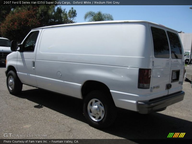 Oxford White / Medium Flint Grey 2007 Ford E Series Van E350 Super Duty Cargo