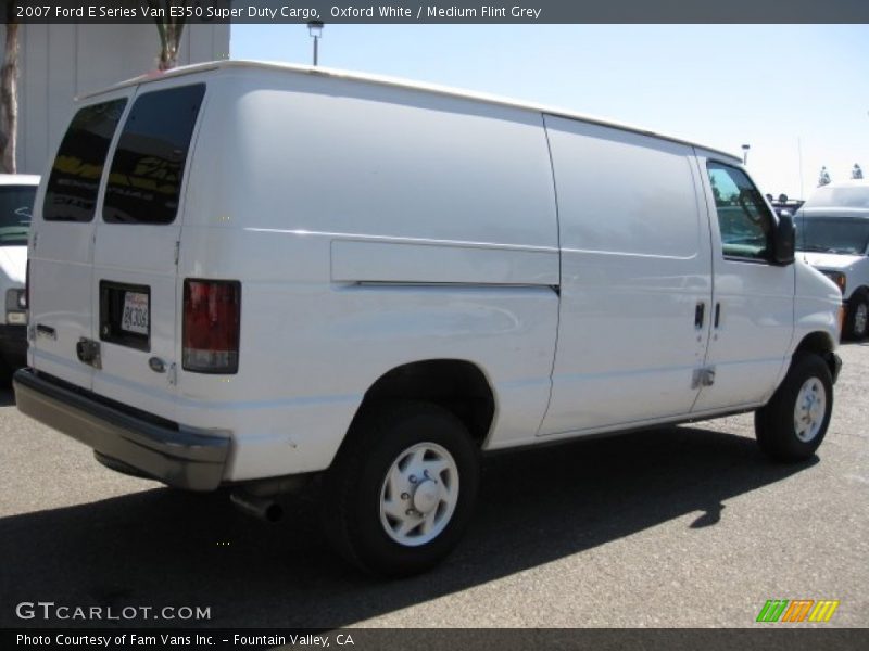 Oxford White / Medium Flint Grey 2007 Ford E Series Van E350 Super Duty Cargo