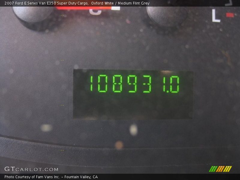 Oxford White / Medium Flint Grey 2007 Ford E Series Van E350 Super Duty Cargo