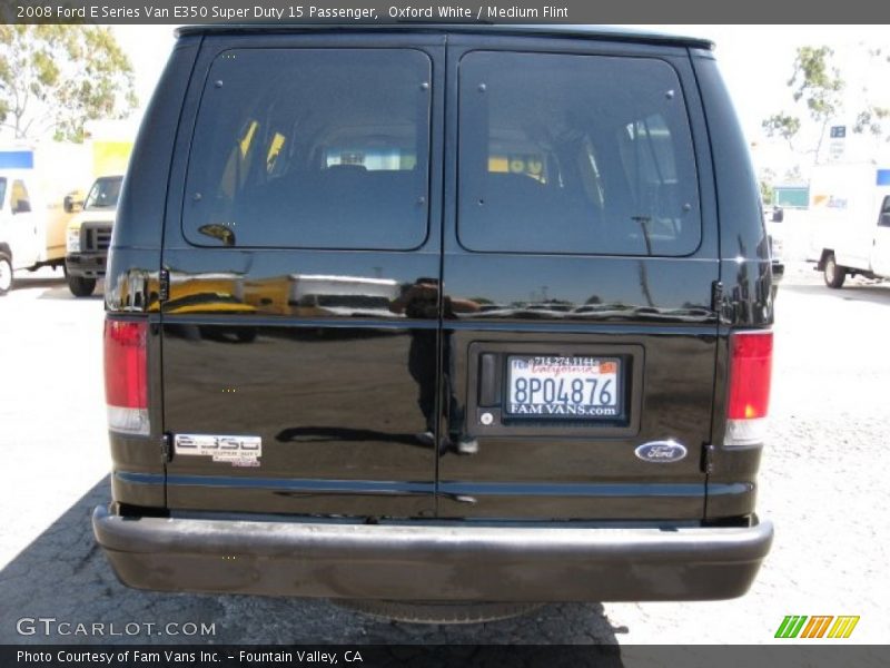 Oxford White / Medium Flint 2008 Ford E Series Van E350 Super Duty 15 Passenger