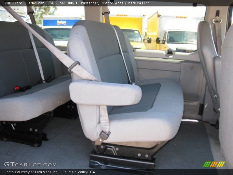 Oxford White / Medium Flint 2008 Ford E Series Van E350 Super Duty 15 Passenger