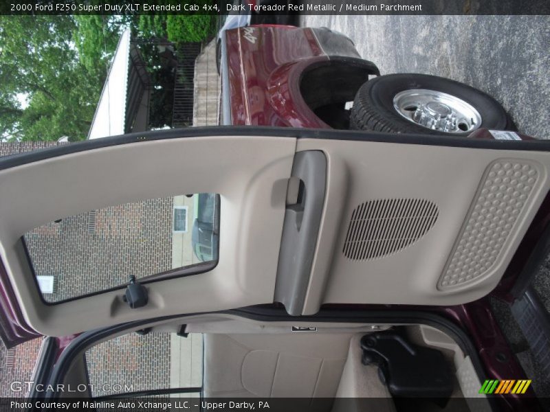 Dark Toreador Red Metallic / Medium Parchment 2000 Ford F250 Super Duty XLT Extended Cab 4x4