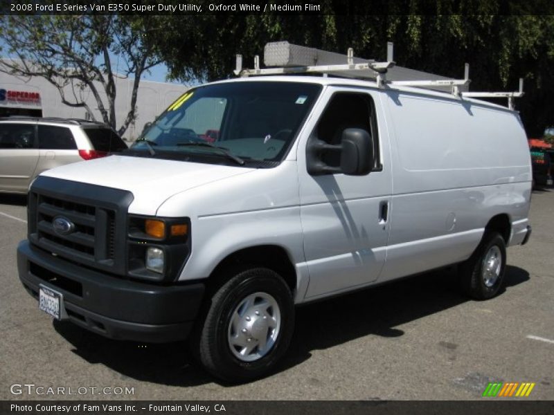 Oxford White / Medium Flint 2008 Ford E Series Van E350 Super Duty Utility