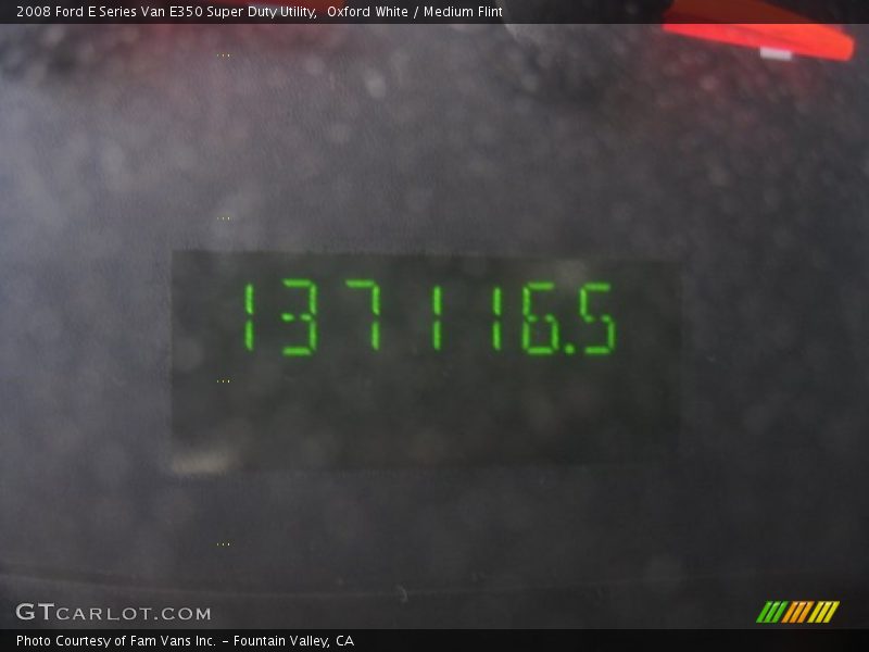 Oxford White / Medium Flint 2008 Ford E Series Van E350 Super Duty Utility