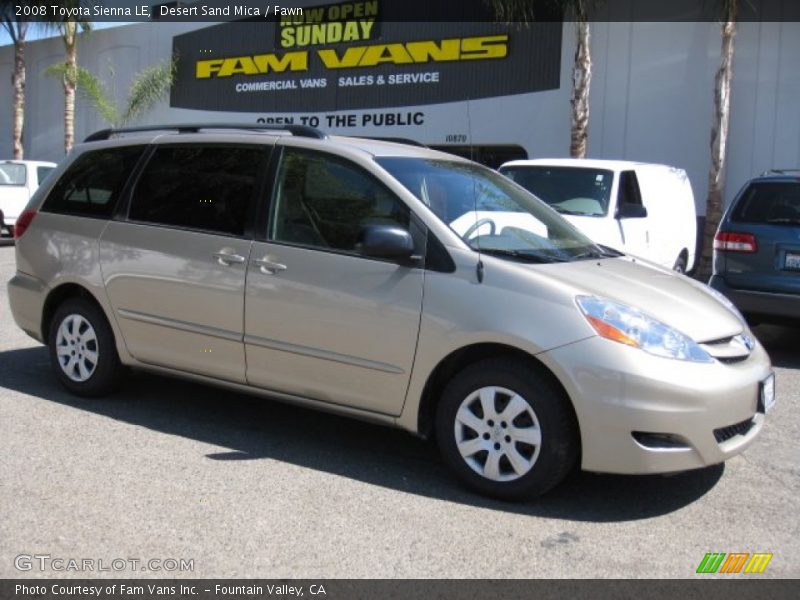 Desert Sand Mica / Fawn 2008 Toyota Sienna LE
