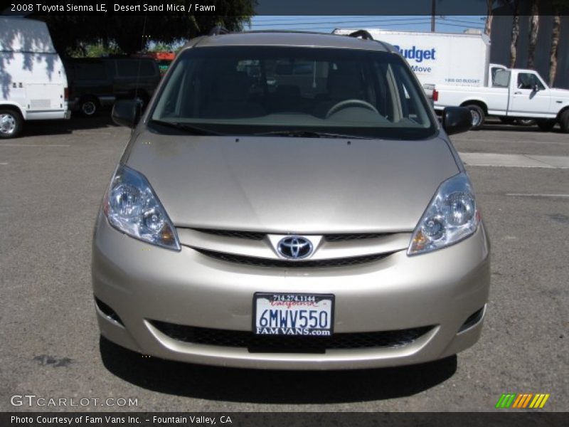 Desert Sand Mica / Fawn 2008 Toyota Sienna LE