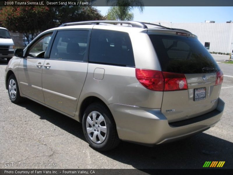 Desert Sand Mica / Fawn 2008 Toyota Sienna LE