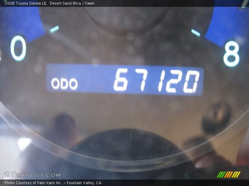 Desert Sand Mica / Fawn 2008 Toyota Sienna LE