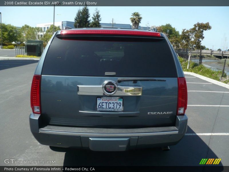 Stealth Gray / Ebony 2008 Cadillac Escalade ESV AWD