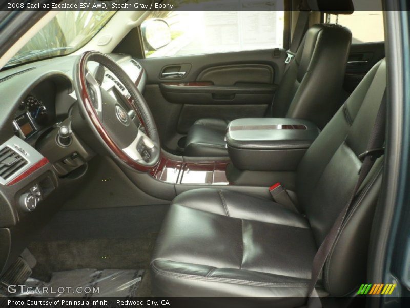 Stealth Gray / Ebony 2008 Cadillac Escalade ESV AWD