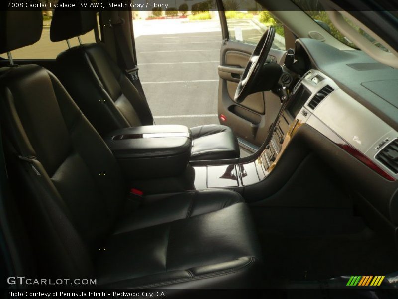 Stealth Gray / Ebony 2008 Cadillac Escalade ESV AWD