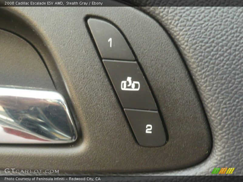 Stealth Gray / Ebony 2008 Cadillac Escalade ESV AWD